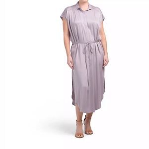 Young, Fabulous and Broke Midi Shirt Dress Sz S